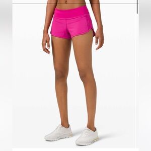 Lululemon Speed Up Short 2.5” size 10 in sonic pink